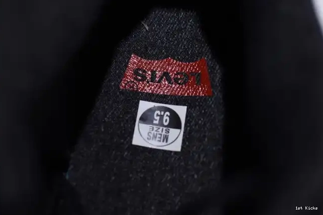 1st Kicks Shoes Air 4 Jordan Levi's x 'black' AO2571-001 0606